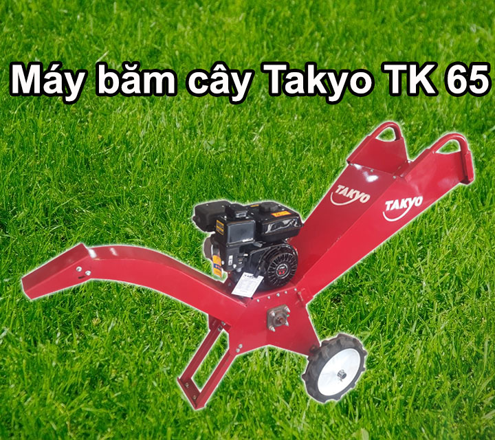 >Tính ưu việt khi dùng máy máy băm cây động cơ xăng TAKYO TK 65 của người nông dân.